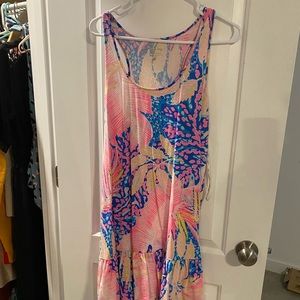 Well loved Lilly cover up, size large.